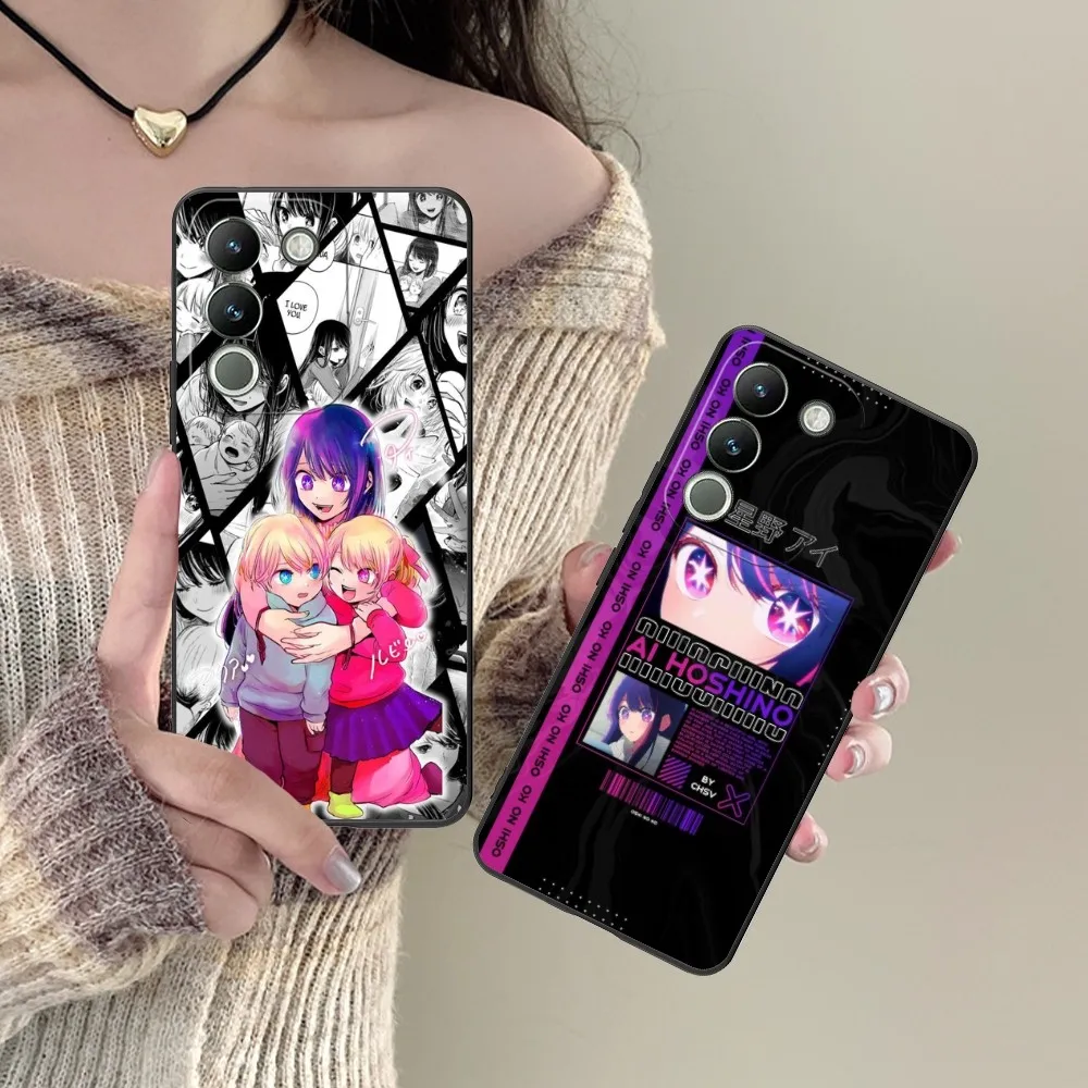 Luxury Ai Oshinoko Mobile Phone Case For Vivo Y95 Y93 Y31 Y20 V19 V17 V15 Pro X60 Nex Black Soft Phone Cover Funda