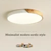 Nordic LED Ceiling Light Wooden Macaroon Circular Ceiling Lamp Modern Simple Bedroom Balcony Study Home Decor Lighting 1