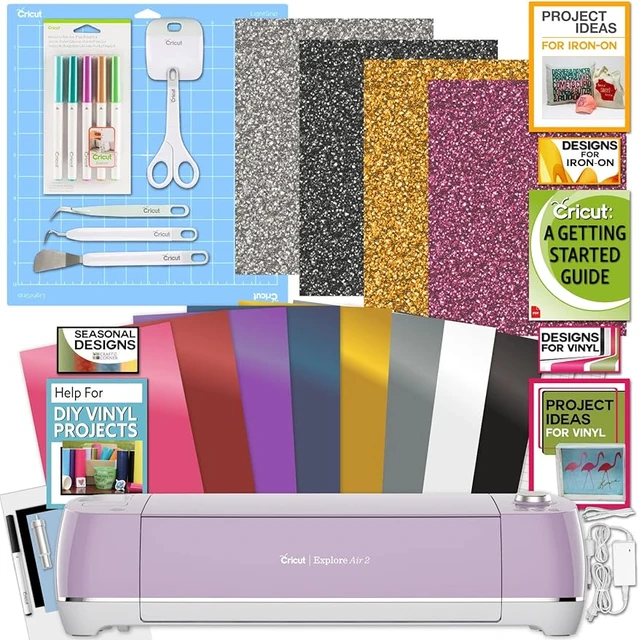 Cricut Starter Bundle, Beginner Guide, Basic Tool Kit, Sketch Pen