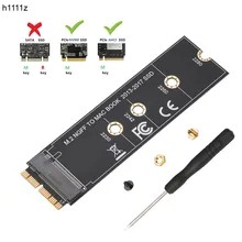 

M.2 NVME SSD Convert Adapter Card for MacBook Air Pro Retina 2013-2017 NVME/AHCI SSD Upgraded Kit For A1465 A1466 A1398 A1502 M2