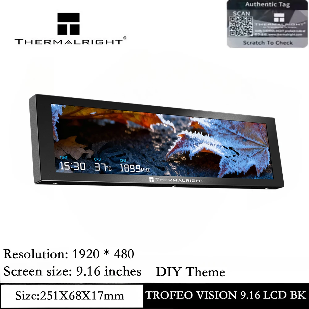 Thermalright TROFEO VISION LCD Black Resolution 1280*480 6.86 in