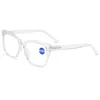 Ahora Oversized Transparent Reading Glasses Anti Blue Light Blocking Presbyopia Computer Eyewear +1.25+1.75+2.0+2.25+2.5+2.75 2