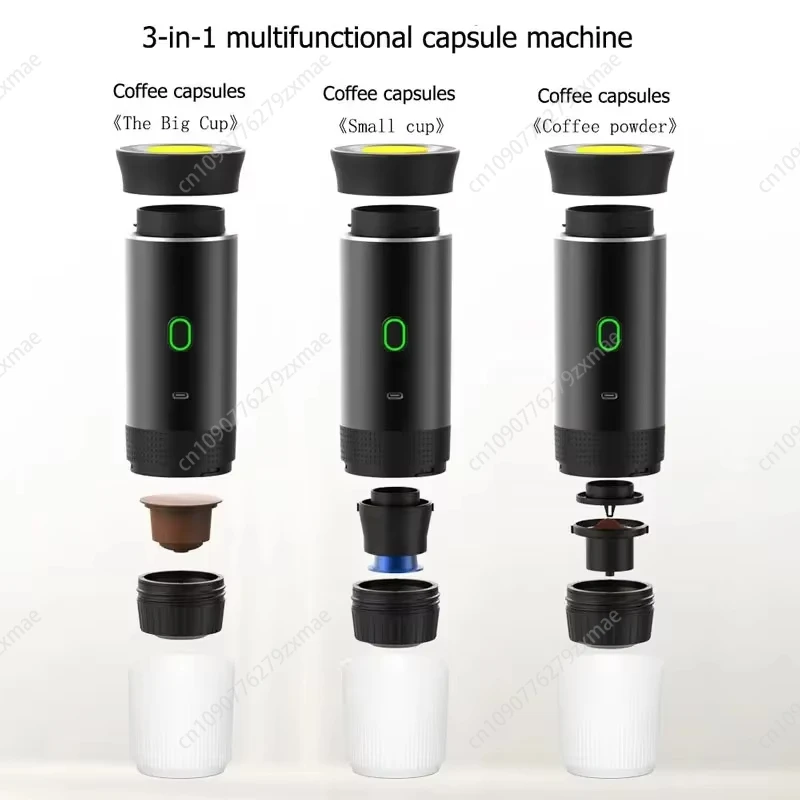 Portable Wireless Espresso Coffee Maker Electric 19Bar Automatic Heating Fit Nespresso Capsule Pods Ground automatic coffee machine