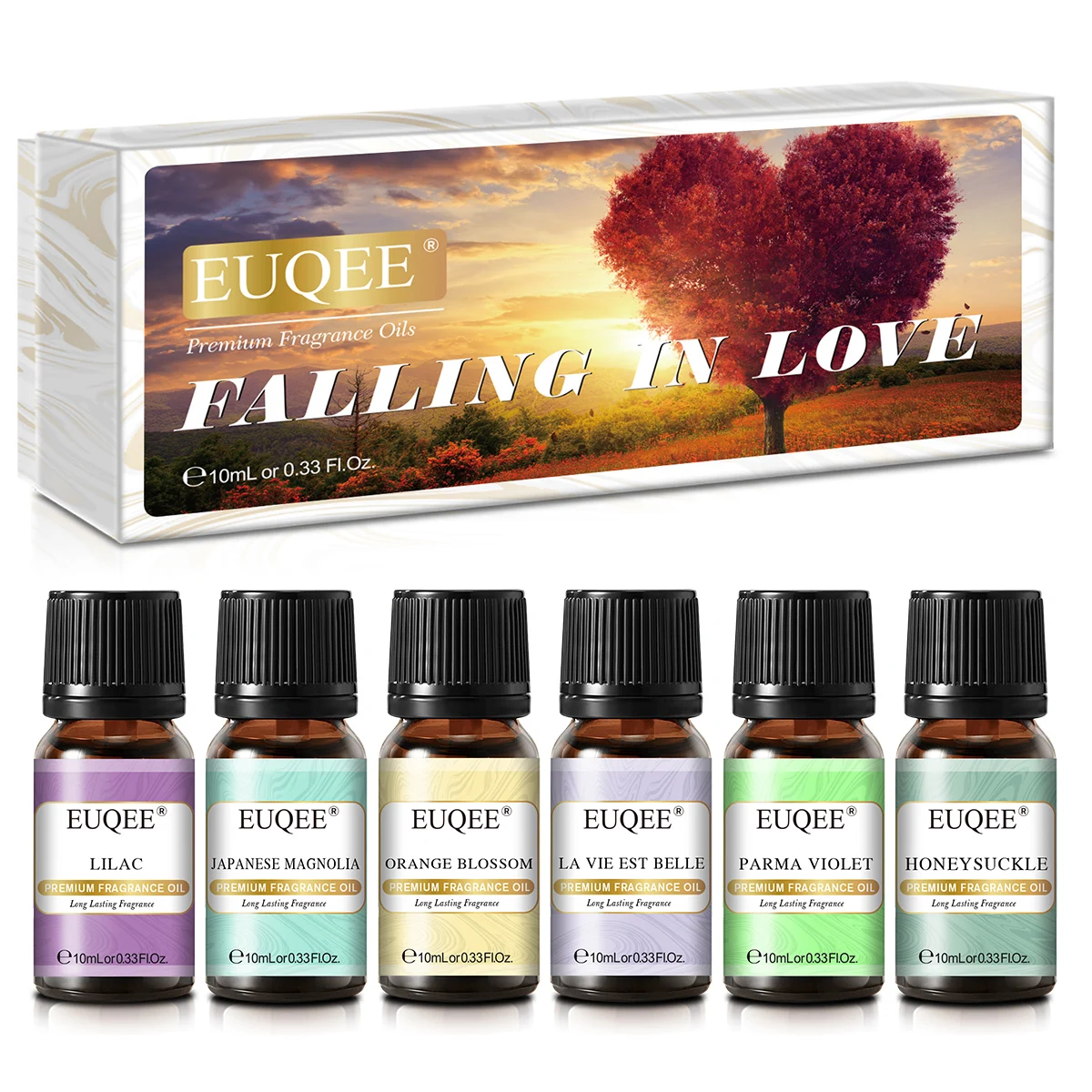 EUQEE 10ML Luxury Men's Fragrance Oil - Leather, Forest Pine, Coffee Cake, Cedarwood, Bay Rum Aroma