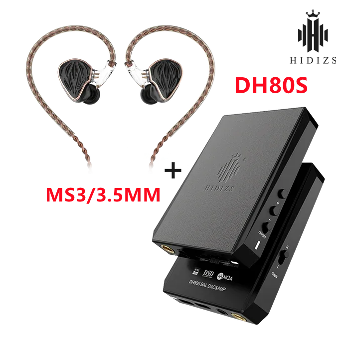 

Hidizs MS3 New Arrivals 2023 Hot selling 2BA+1DD Hybrid 3 Drivers HiFi In-Ear Monitors With DH80S BUNDLE