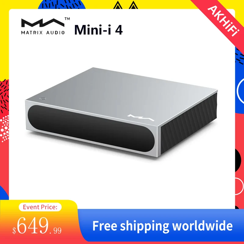 

Matrix Mini-i 4 Streamer Roon Ready MA player ES9039Q2M DAC High-quality USB 768kHz/DSD512 MQA Full Decoder Headphone Amplifier