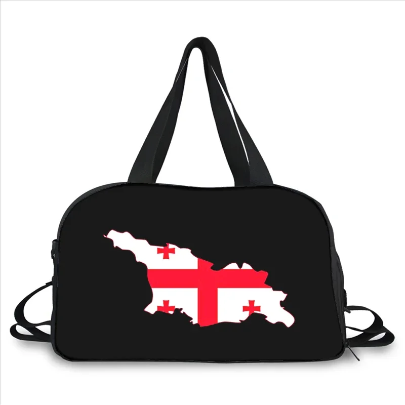 

Модная трендовая портативная многофункциональная сумка-мессенджер большой вместимости с 3D-принтом флага Джорджии, дорожная сумка