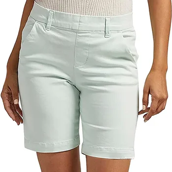 Denim Shorts Women Summer 2023 Stretch Twill Regular Fit Pocket Hiking Shorts Summer Athletic Shorts Women Clothing Pantalones 3