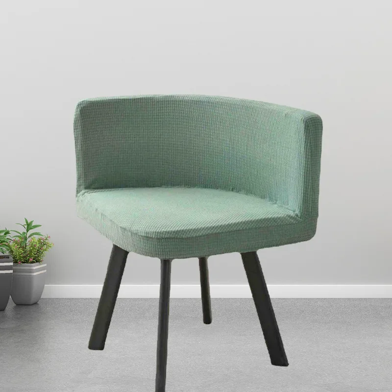 Nordic Triangle Chair Cover Elastic Fully Wrapped Curved Fashion Solid Color Elastic Chair Cover Washable Dining Chair Cover 6
