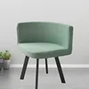 Nordic Triangle Chair Cover Elastic Fully Wrapped Curved Fashion Solid Color Elastic Chair Cover Washable Dining Chair Cover 6