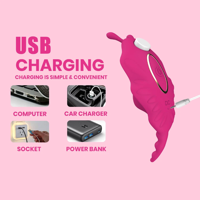 Wearable Panty Vibrator Strong Magnetic Clip App Remote Control Butterfly Clitoral Vibrating Clitoris Stimulator Adult Sex Toys