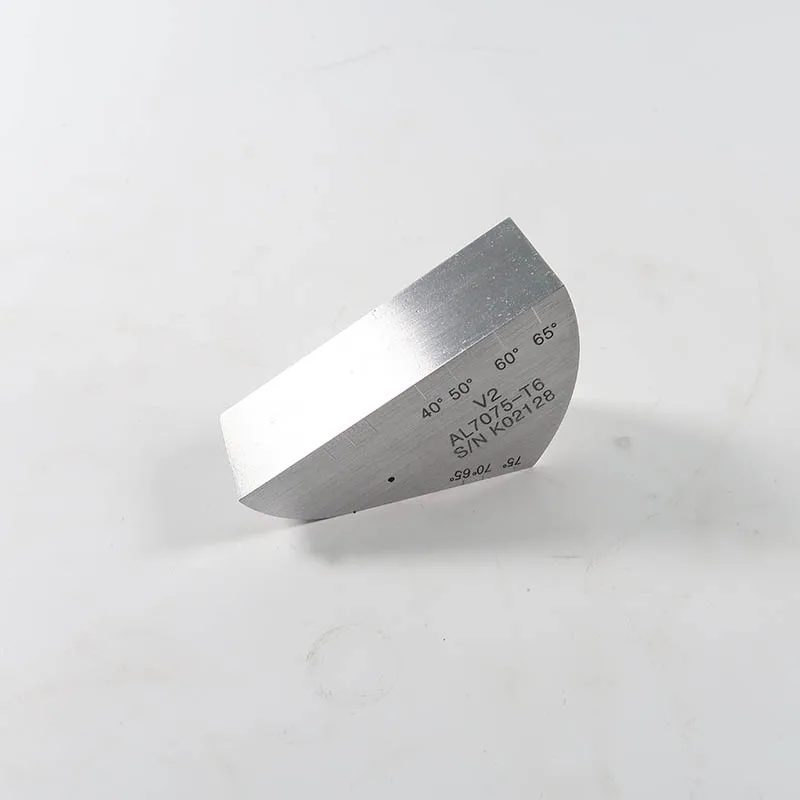 IIW2 type Calibration Test block Block V2 7075 ALUMINUM UT block
