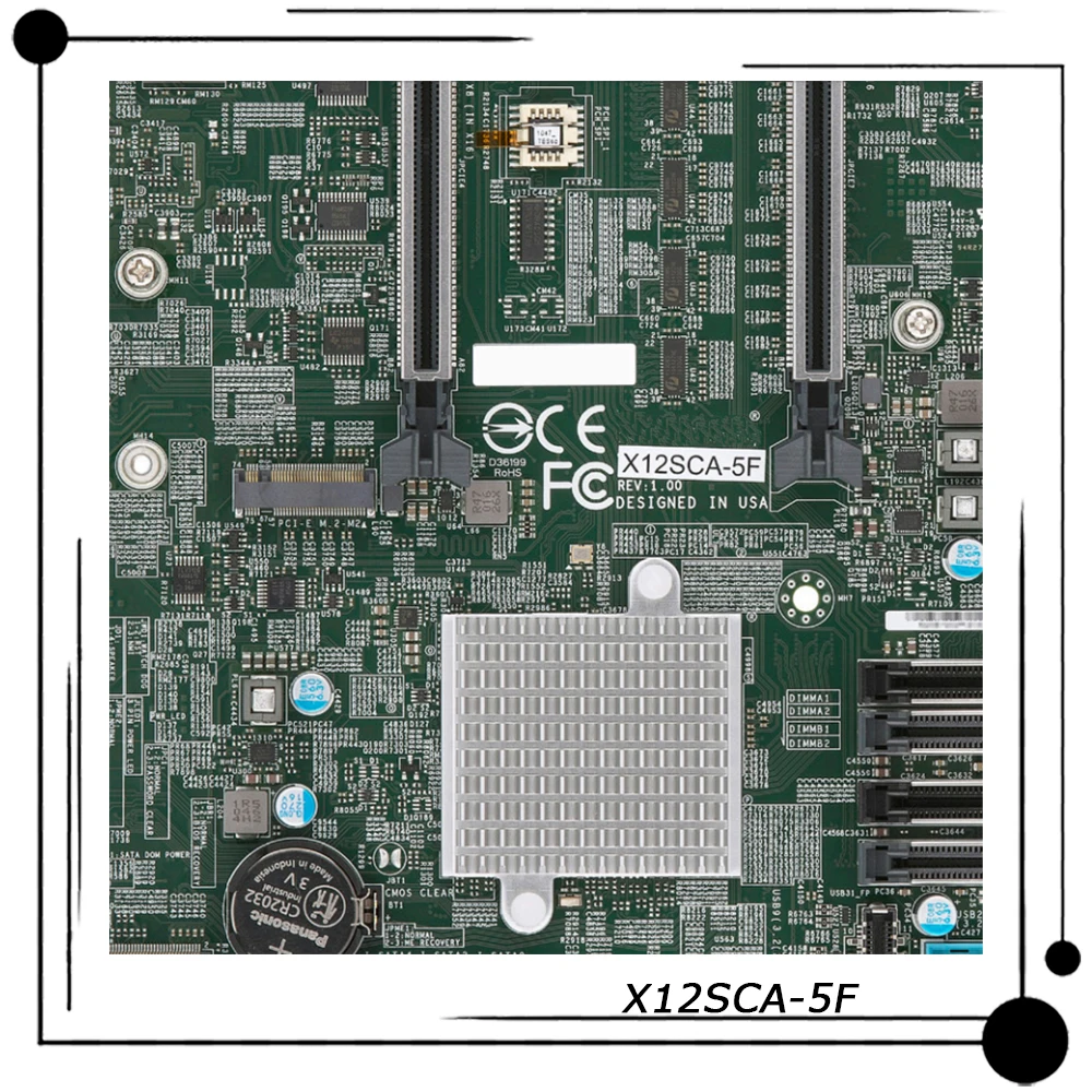 

X12SCA-5F For Supermicro Workstation ATX Motherboard LGA-1200 Intel W580 Chipset DDR4 Support 10th Generation Core i9/i7/i5/i3