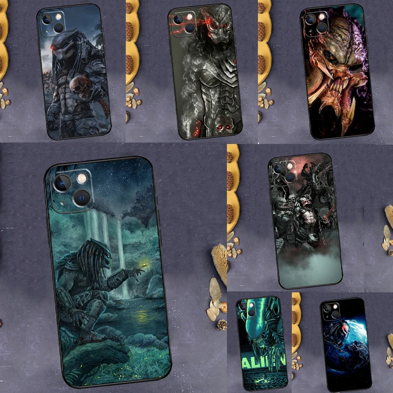 Custodia Per Telefono Alien Vs Predator Per Iphone Xr X Xs Max 11 12 13 14 15 Pro Max 7 8 Plus Se 2020 2022 Cover Posteriore