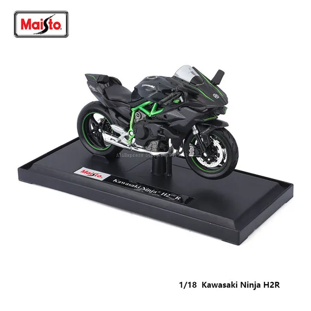 Maisto 1:18 Kawasaki Ninja ZX-12R Genuine Alloy Motorcycle Model Static Die Casting Toy Collection Model Gift - Ninja H2R