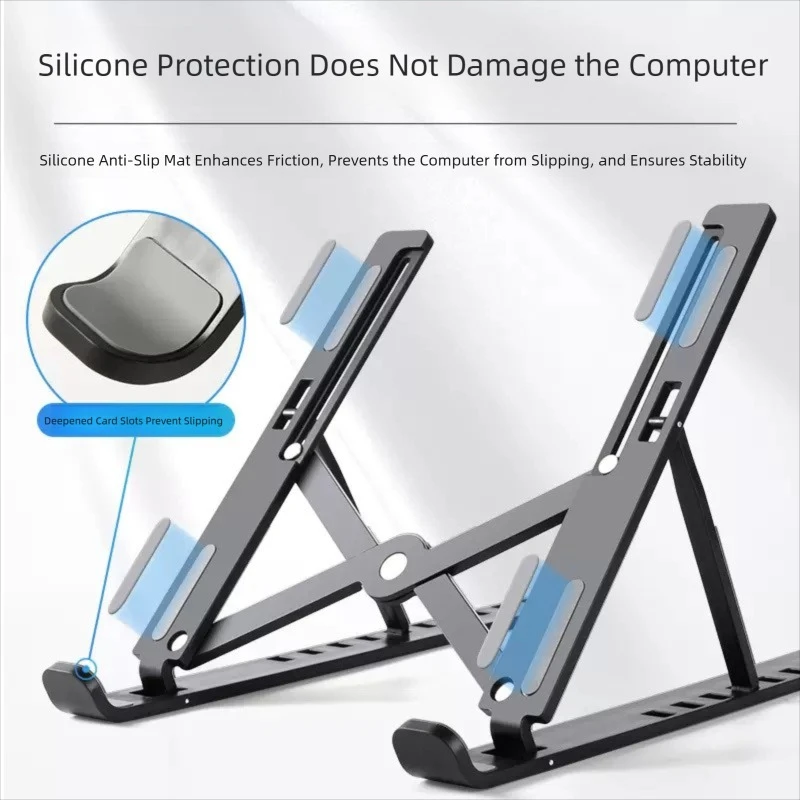 조정 가능한 노트북 스탠드 휴대용 접이식 노트북 브래킷 Macbook Air iPad 태블릿 용 컴퓨터 모니터 홀더 기본 액세서리
