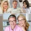 MODFANS Oversized Reading Glasses For Women and men,Classic Round Sunglasses Readers Frame with Spring Hinge +0.5 ~ +4.0 6