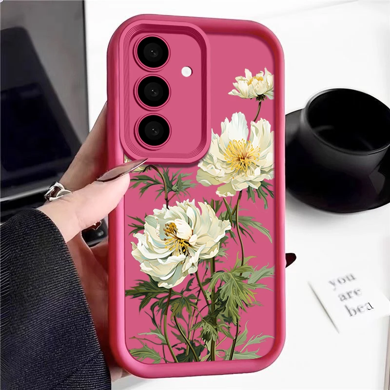 Elegant Flower Design Phone Case - Stylish Protective Cover