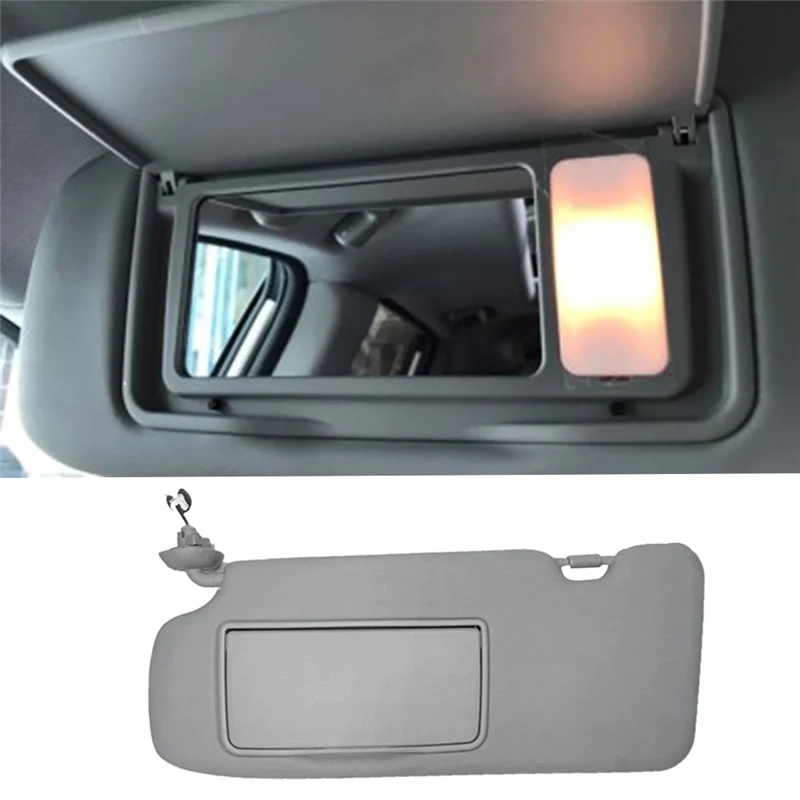 Left Side Sun Visor Shade W/ Mirror Light 83280-TLY-H11ZB for Honda CRV CR-V 2017- Car Sunshade Cover 83280TLYH11ZB
