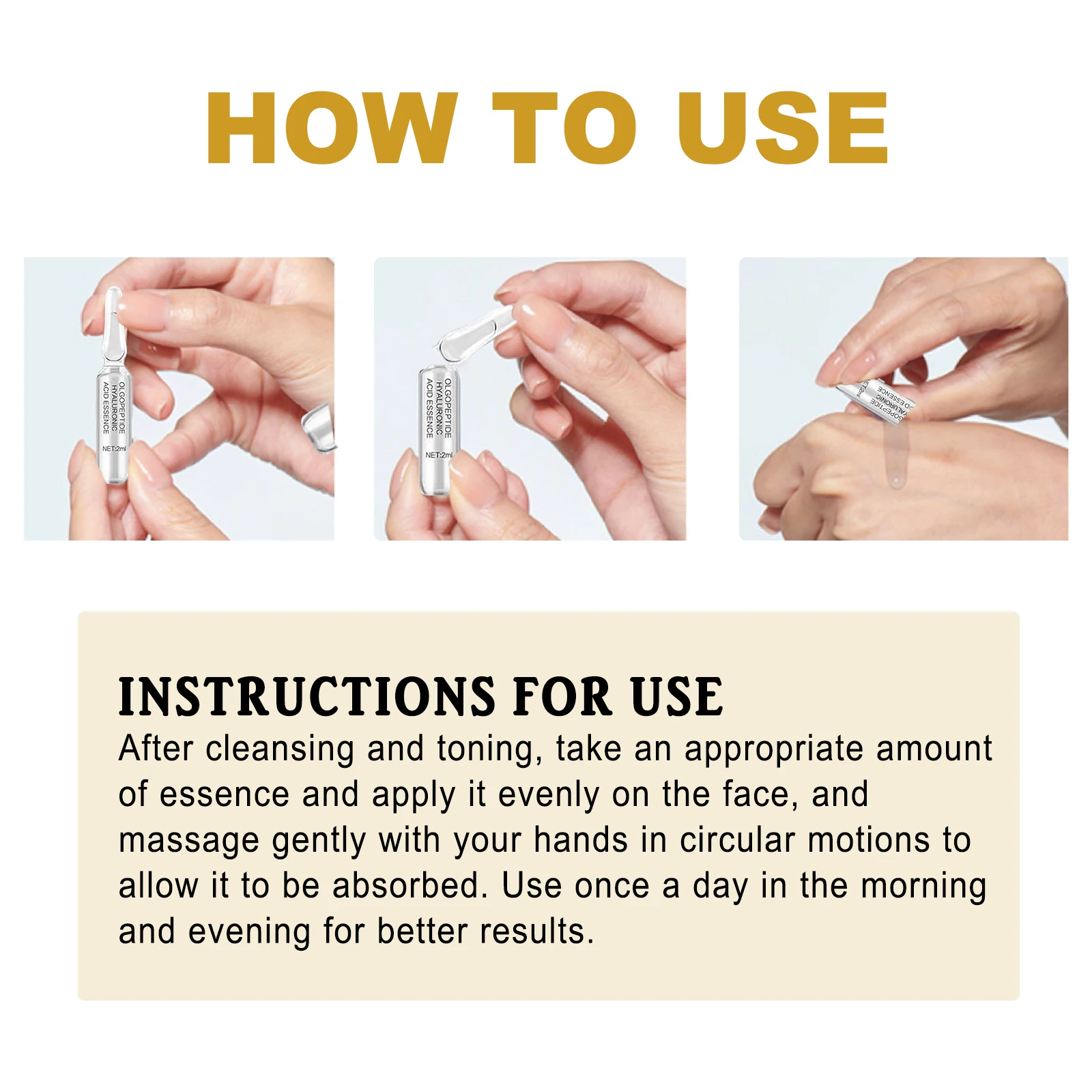 Eelhoe Collagen Essence Improvements Facial Skin Fading Wrinkle Moisture Replenishment Firming Anti-Wrinkle Essence Cosmetics