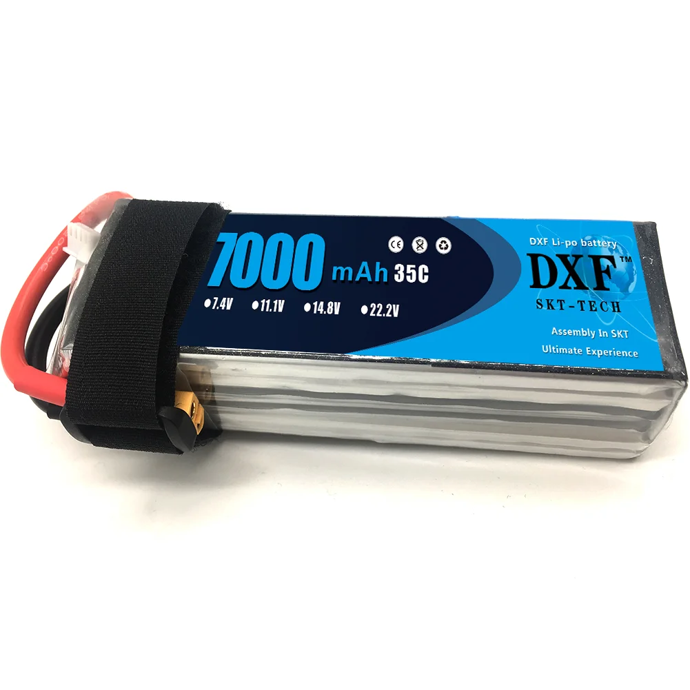 

DXF 7000MAH 35C 22.2V 6S lithium battery ship model navigation model A-cell