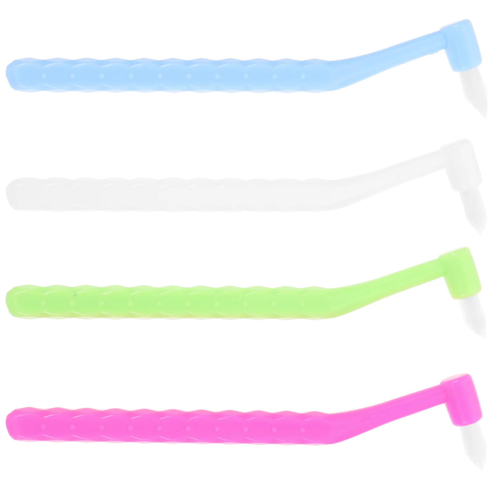 

4 Pcs Gap Brush Floss Picks for Teeth Interdental Tools Conical Toothbrush Braces Fiber Abs Cleaning