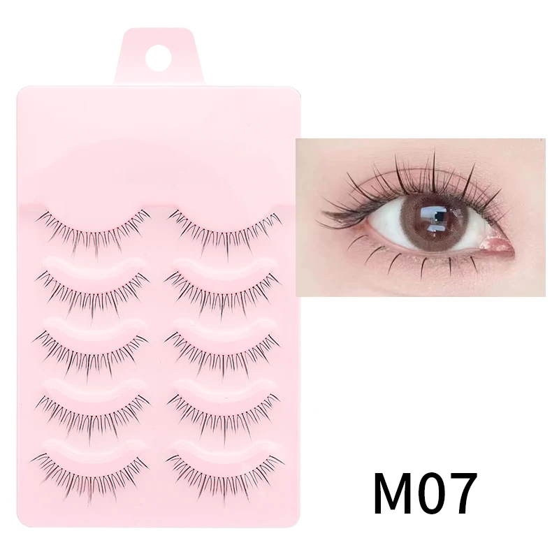 DINGSEN Neue Manga-Wimpern 5 Paar Natürliche Wimpern Faux Mink Falsche Wimpern Anime-Wimpern Weiche Faux Cils Wimpern für den Alltag und Dating – Detail 29