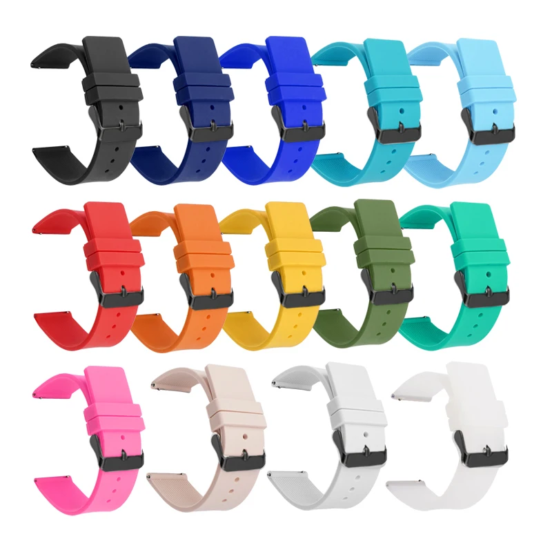 Premium Soft Rubber Silicone Universal Quick Release Watch Band Accessories