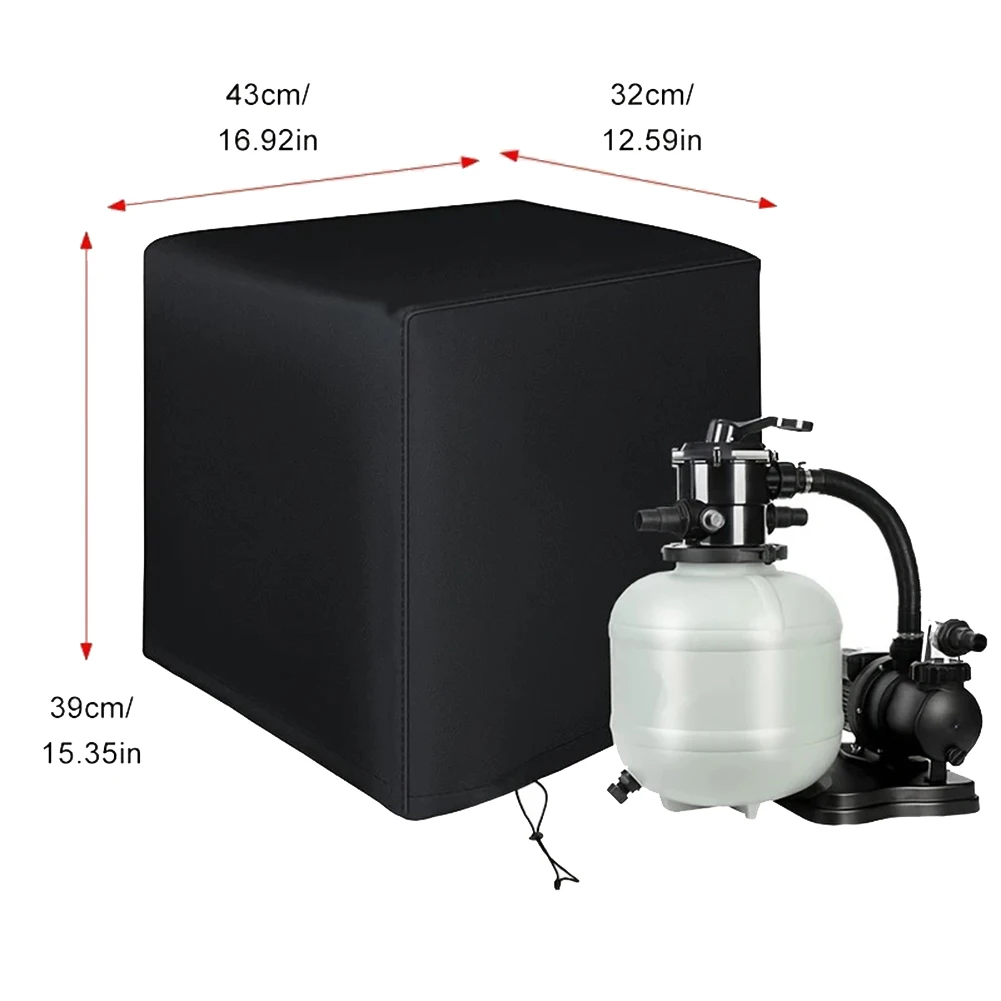 Pool Sand Filter Cover – UV Resistant Oxford Cloth Enclosure For Above Ground Pump & Filter Protection