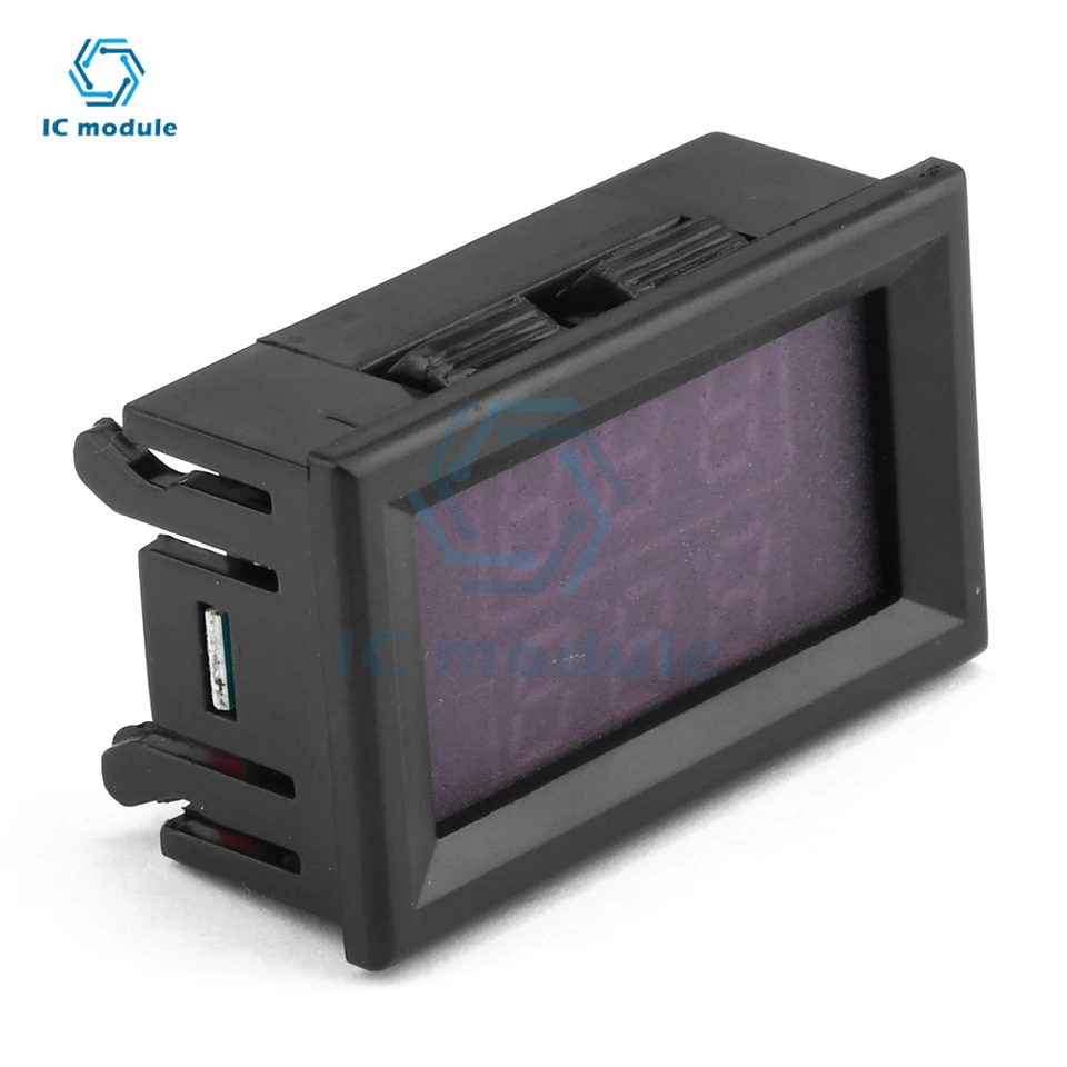 Termometro Digitale LED A Doppio Display (rosso+blu) Con Doppia Sonda NTC, Impermeabile