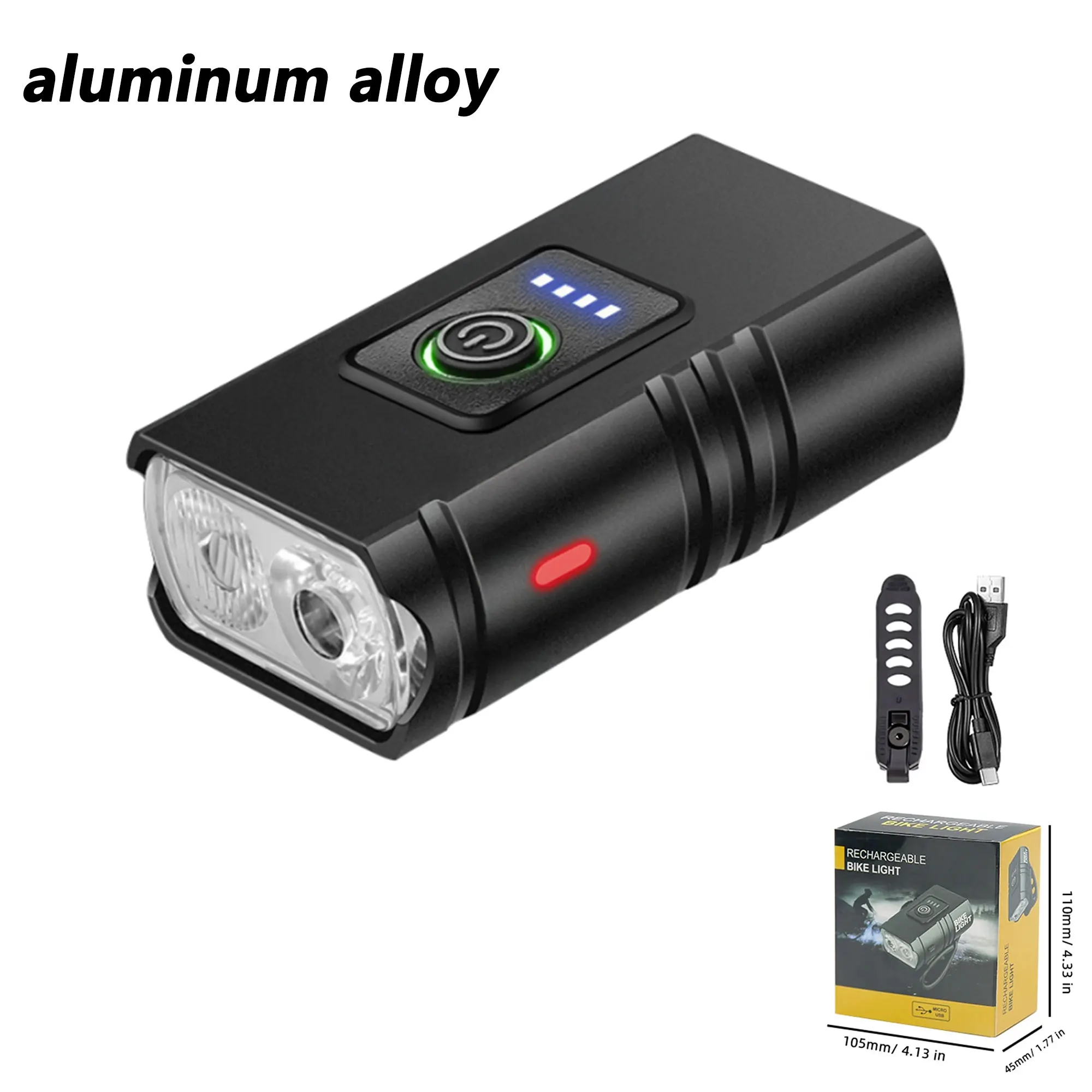 Rechargeable Waterproof LED Bike Safety Light