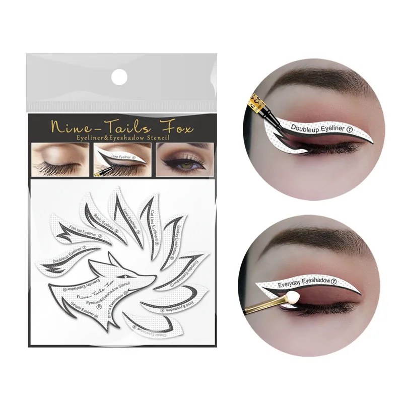 Makeup Tools 2Pcs/Pack Multi-Functional Eye Makeup Template Eye Shadow Eyeliner Stencil Makeup Tools