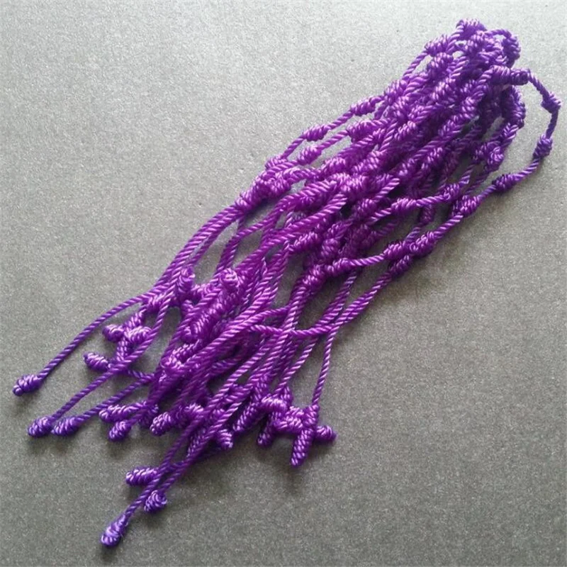 Sc63f7df1825149a2b5151c0409402367d Sprzedaż hurtowa moda promocyjne ręcznie wiązane bransoletka-różaniec Nylon bransoletka-różaniec, 48 sztuk/paczka