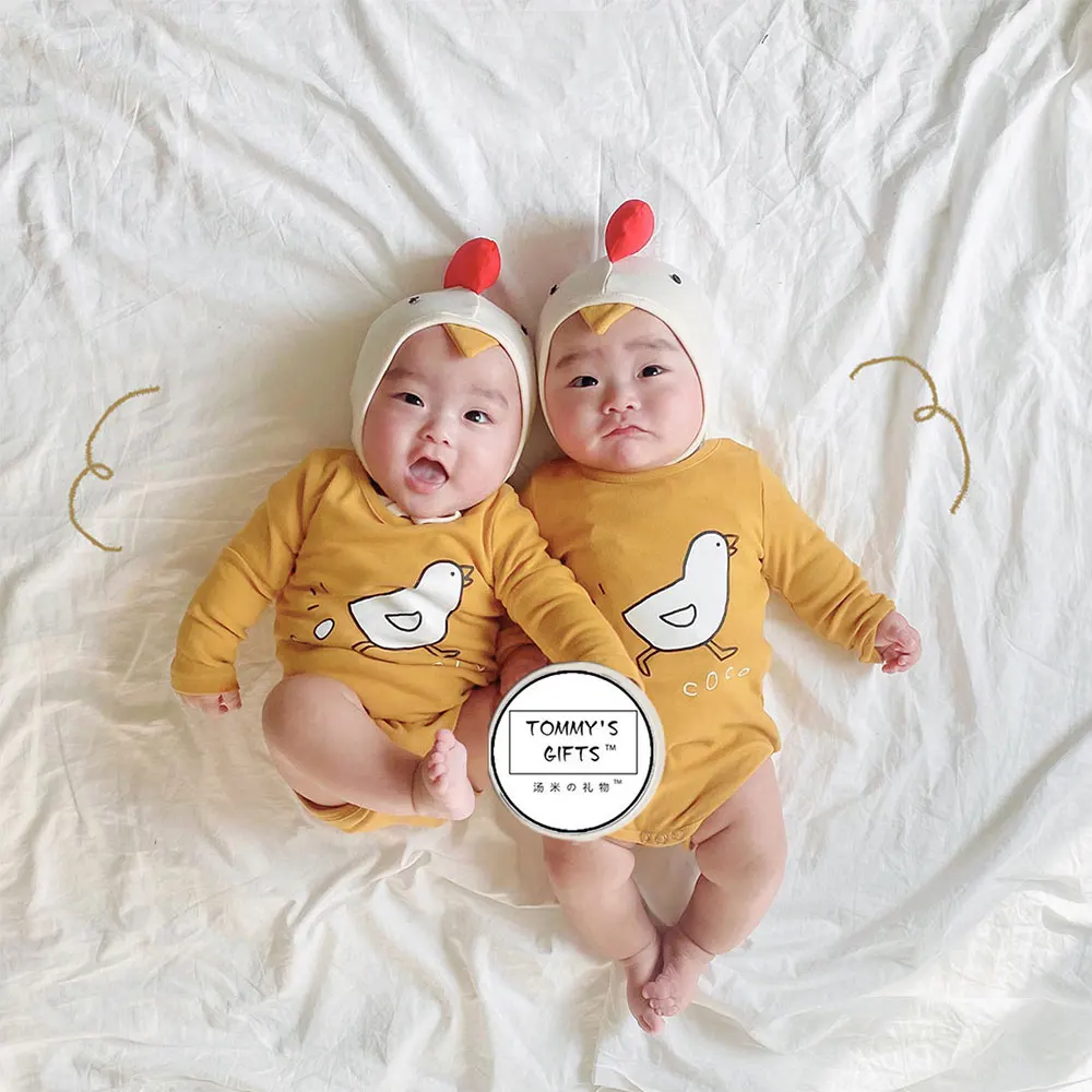 

Umorden Infant Baby Chick Cock Romper Bodysuit Hat Set Long Short Sleeve Novelty Easter Clothes 6M 9M 12M 24M