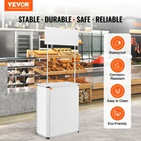 VEVOR Promotion Counter Table Portable Tradeshow Podium Table Display Exhibition Counter Stand Booth Fair  Pop Up Podium Table 2