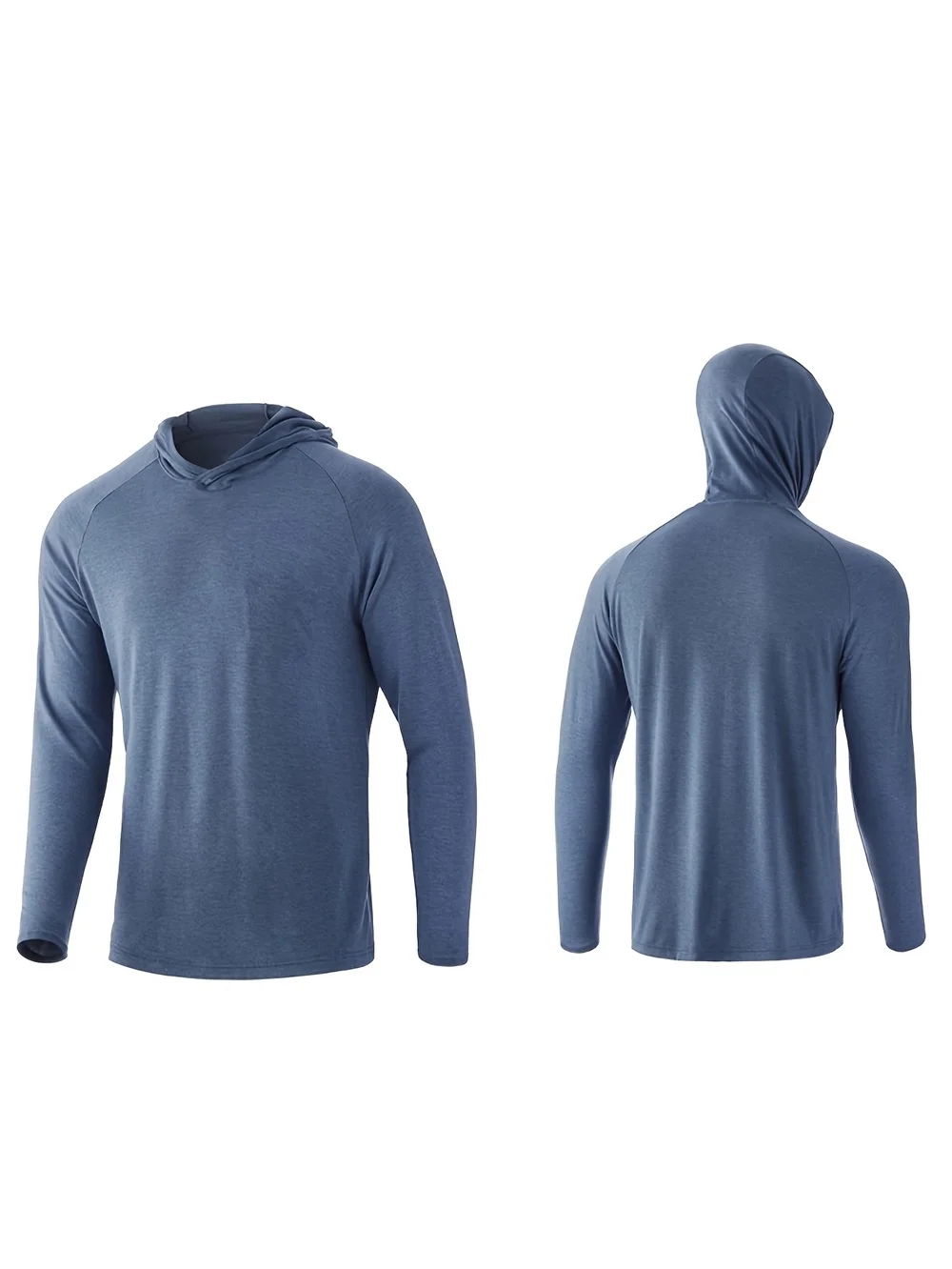 Description Picture 4 of itemMen's Hoodie Long Sleeve SPF Fishing Hiking Running UV Protection Shirts Hooded Quick Dry Lightweight