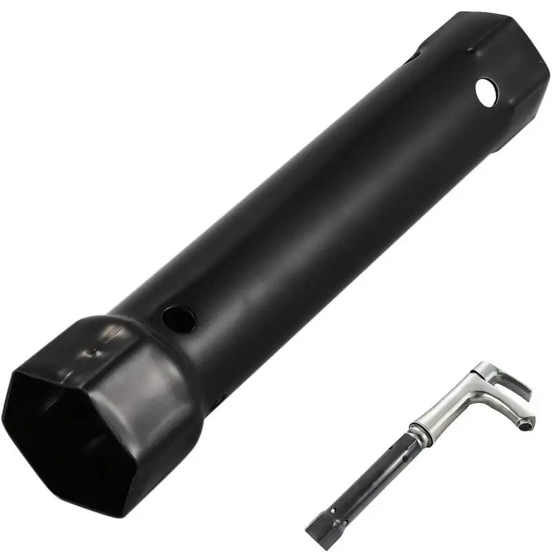 2 in 1 탄소강 싱크 수도꼭지 렌치 M34-40 스패너 204mm 설치 수리용 내구..