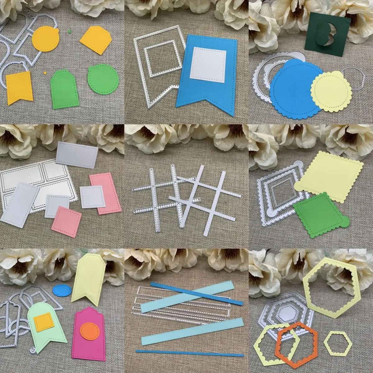 Verschiedene Etiketten dekorationen Metalls chneid werkzeuge Schablonen für DIY Scrap booking dekorative hand gefertigte Stanz schablonen form