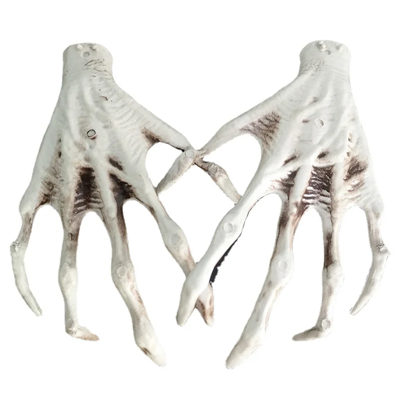 

Halloween Skeleton Hands,Fake Scary Realistic Human Hand Bone,Halloween Life Size Zombie Party Terror Scary Props Decorations