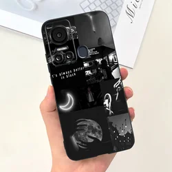 Smiling Daisy Soft Silicone Black Pink Phone Case Cover for Itel Vision 5 (TGhei1923)