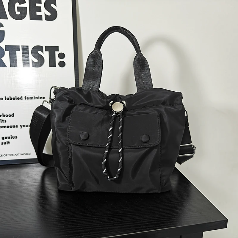 All-Match Crossbody Bag Large Capacity Versatile Sling Bag Adjustable Strap Trendy Nylon Handbag Summer Vacation Handbag