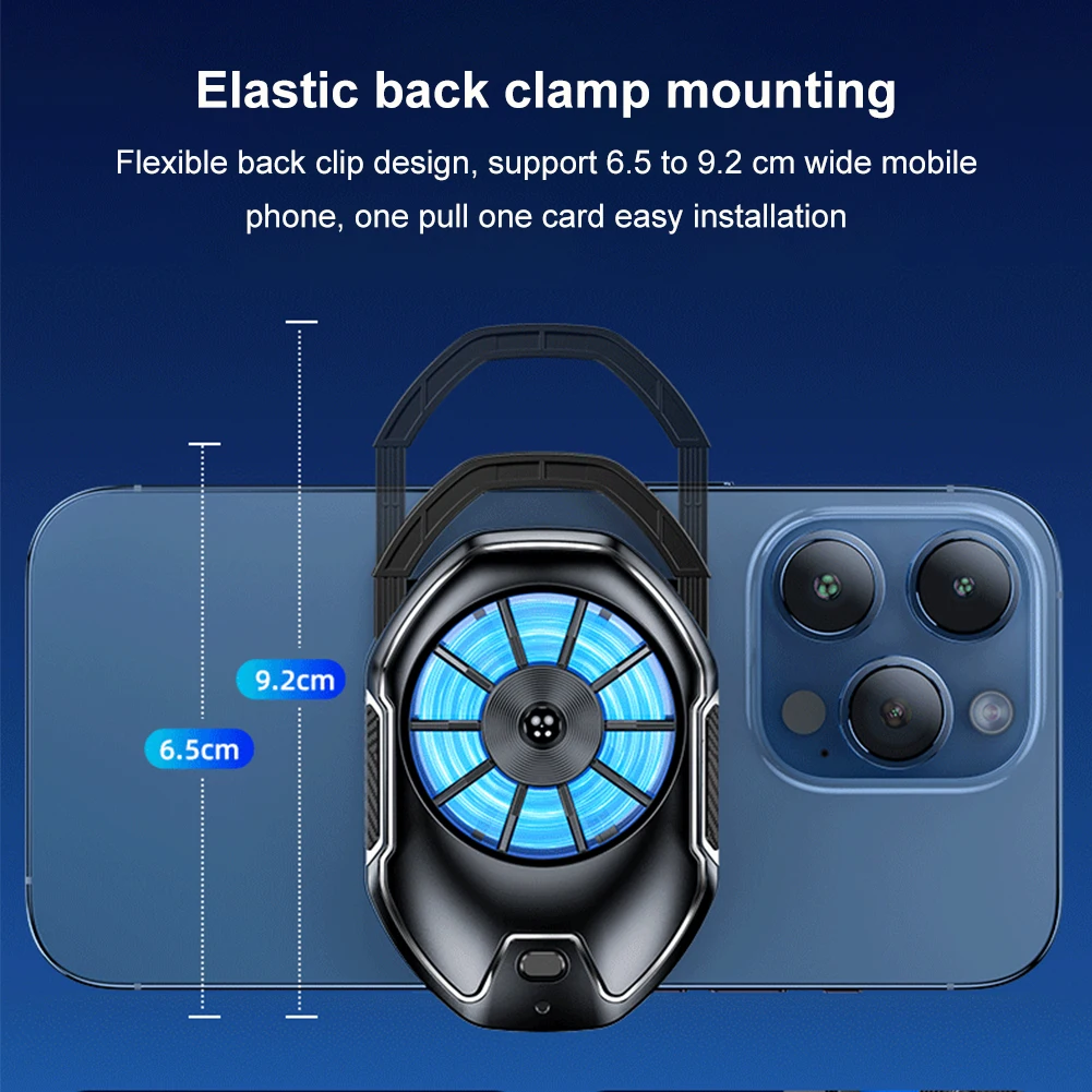 Back Clip Cooling Semiconductor Cooler Universal Phone Cooling Radiator Mute Phone Cooler Clip Cool Heat Sink for Smartphones