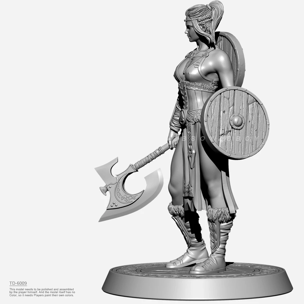 38mm 50mm 75mm zestawy model z żywicy figura piękna bezbarwna i samoorganizująca się (druk 3D) TD-6009/3D