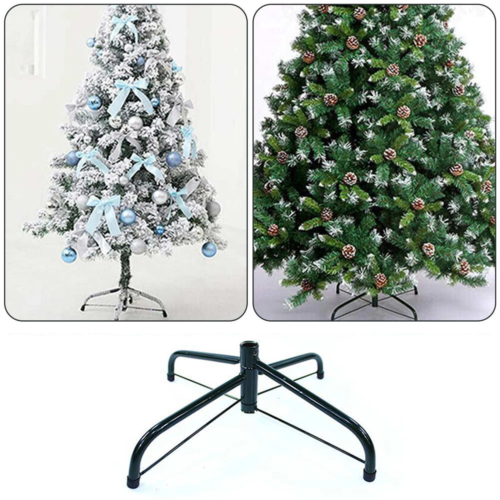 Soporte inferior para árbol de Navidad, soporte fijo de hierro plegable para  árbol de Navidad, 4 soportes para pies, Gadgets para decoración de fiesta y  vacaciones - AliExpress, image size:1600x1600