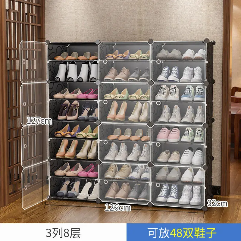 Modular Shoe Rack Hallway Space-saving Shoe Organizer Large Capacity Shoes  Boots Storage Closet DIY Combination Shoe Cabinet - Price history & Review, AliExpress Seller - LEHUOSHIGUANG Store