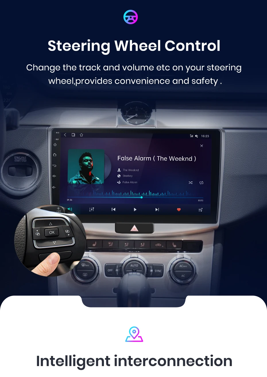 Sc6406c93e6dc487182b24350b5a99e8dT Junsun V1Plus 8+256GB Android 12 Car intelligent systems For Passat B7 B6 CC 2010-2015 AI Voice Control Navigation GPS Carplay