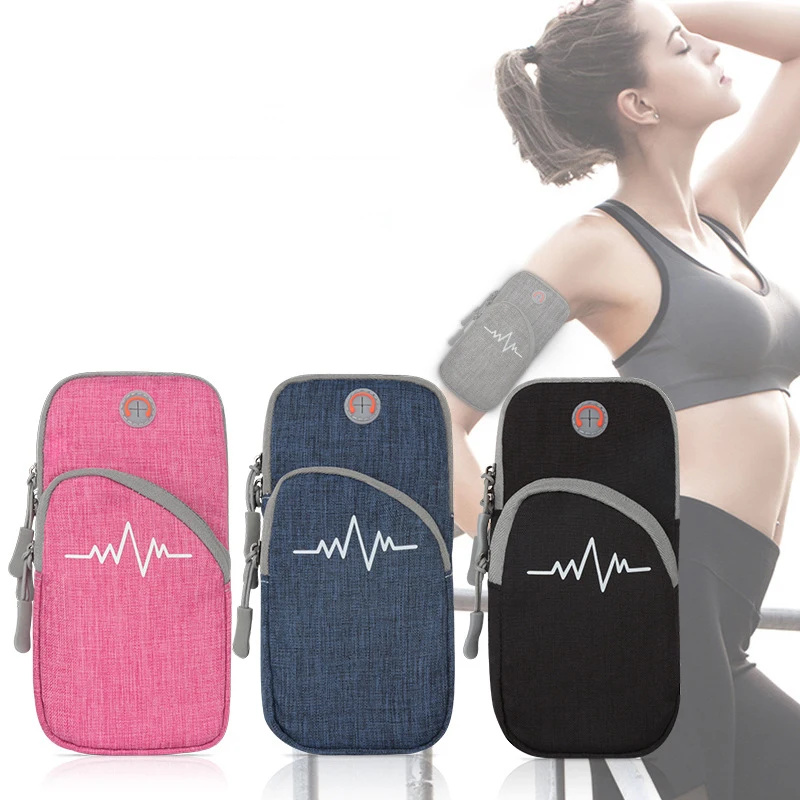 Adjustable Sports Armband Comfortable Lightweight Arm Band Mobile Phone Holder Secure Outdoor Mobile Phone Arm Cover for Sports