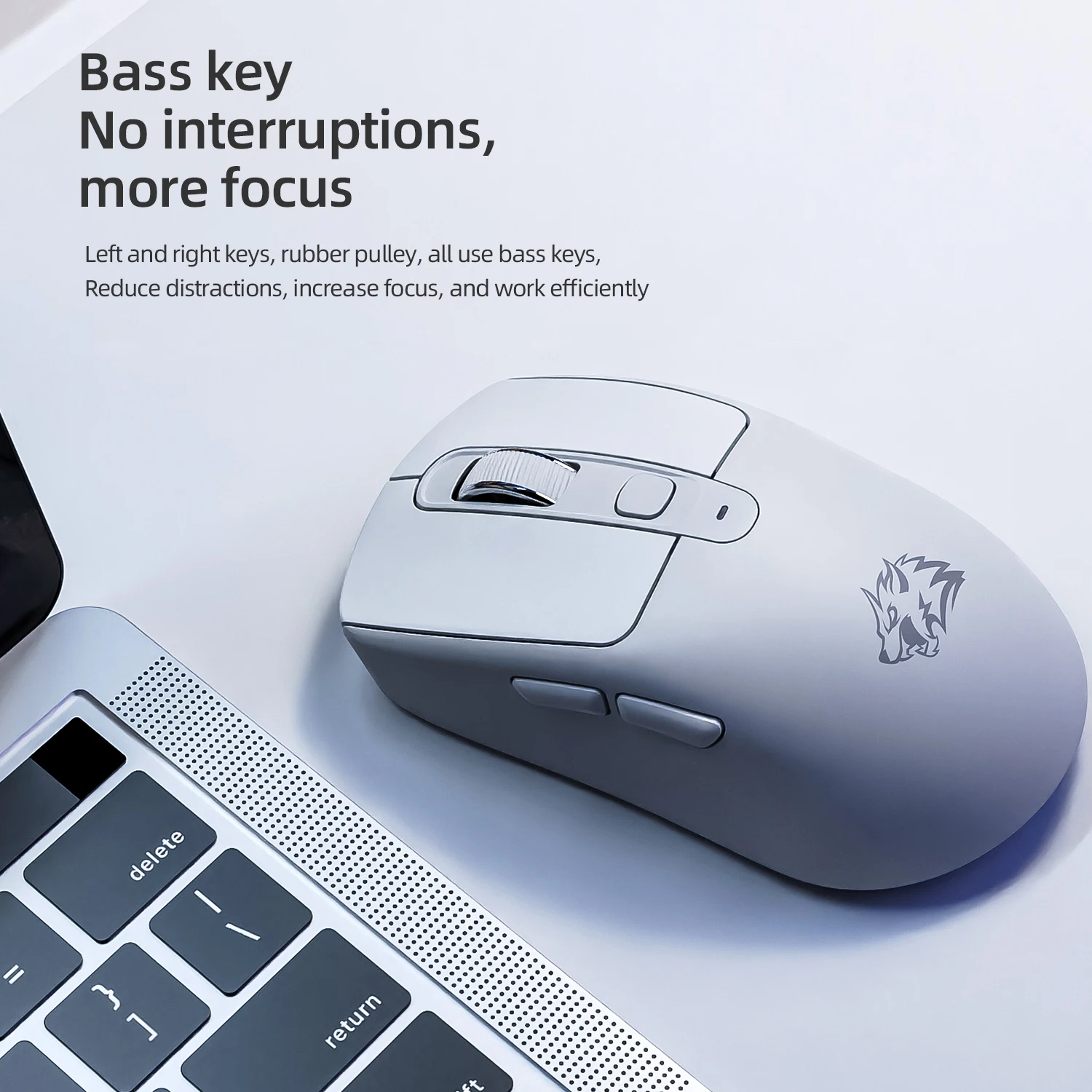 A3 Wireless Mouse Silent ABS Bluetooth Dual Mode Power Linght 5-Speed DPI PAW3212 Chip Silent Design Wireless Mouse Wireless Optical Mouse
