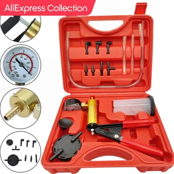 AliExpress 컬렉션 수동 진공 압력 펌프 브레이크 유체 배수 키트, 진공 피스톨 펌프 테스터 키트, 휴대용 내구성 알루미늄