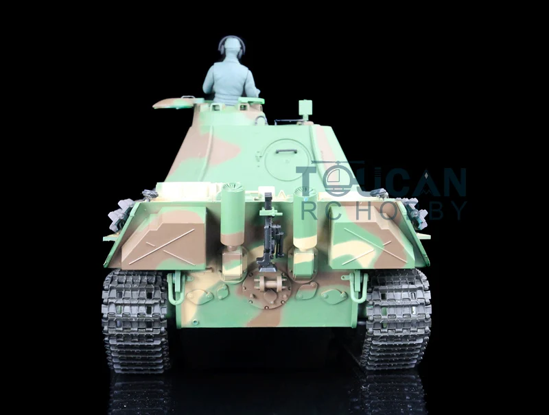 Children Gifts Toys Heng Long 1/16 Scale RC Tank 7.0 Plastic Panther G 3879 FPV 360° Turret Steel Gearbox Modle TH17487 2